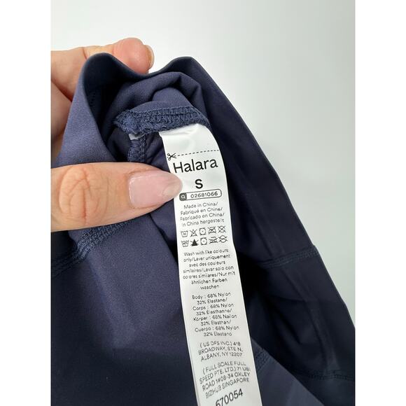 Halara UltraSculpt Cinched Tummy Control Shaping Biker Shorts 7'' Blue S - Picture 6 of 9